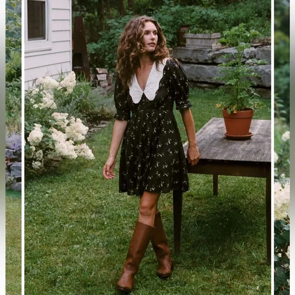 Christy Dawn Mischa Dress in Black and Cream - Picture 6 of 7